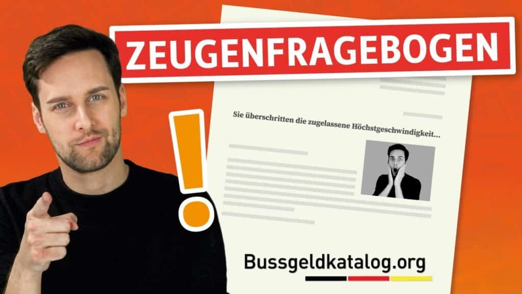 Was ist der Zeugenfragebogen und wer bekommt diesen?