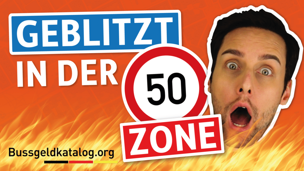 Womit müssen Sie rechnen, wenn Sie in einer 50er Zone zu schnell fahren?