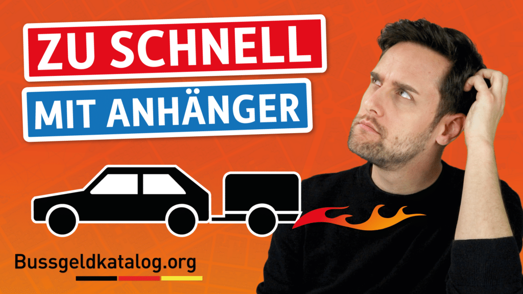Tempoverstöße mit einem Anhänger können besonders teuer werden.