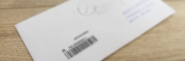 Was gilt zum Bußgeldbescheid per Einschreiben?
